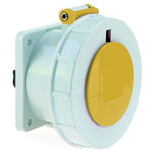 картинка Панельная розетка прямая - Фланец 75x75, крепление 60x60