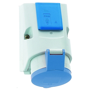 картинка Комбинир. настенная розетка - с готовой проводкой и цоколем предохранителя