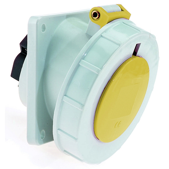 Панельная розетка с наклоном - Фланец 85x85, крепление 70x70