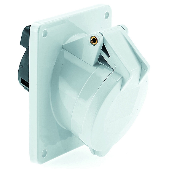 Панельная розетка - наклонный, фланец 100x92, крепление 85x77