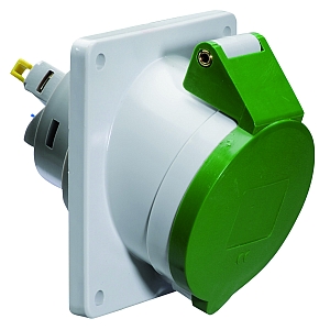 картинка Панельная розетка с наклоном - Фланец 100x92, крепление 85x77