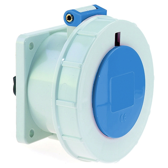 Панельная розетка прямая - Фланец 75x75, крепление 60x60