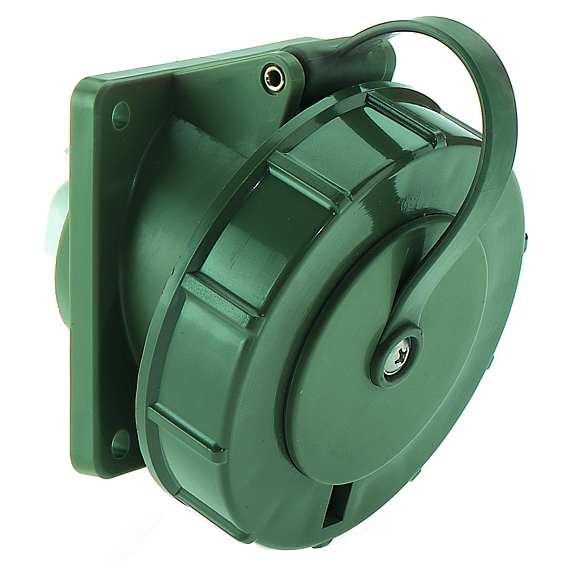 Панельная розетка TN наклонная - Фланец 85x85, крепление 70x70