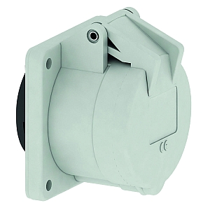 картинка Панельная розетка прямая - Фланец 75x75, крепление 60x60