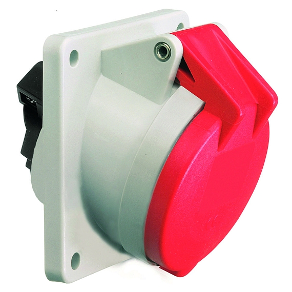 Панельная розетка с наклоном - Фланец 85x85, крепление 70x70