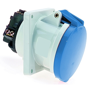 картинка Панельная розетка с наклоном - Фланец 100x92, крепление 85x77