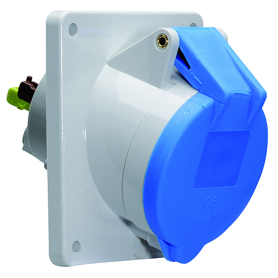 Панельная розетка с наклоном - Фланец 100x92, крепление 85x77