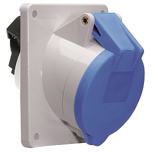 картинка Панельная розетка с наклоном - Фланец 100x92, крепление 85x77