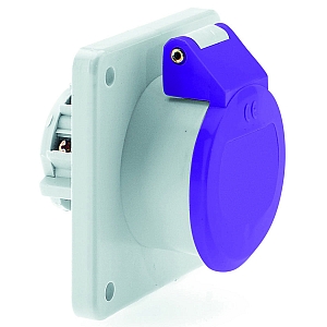 картинка Панельная розетка - прямой, фланец 55x55, крепление 45x45