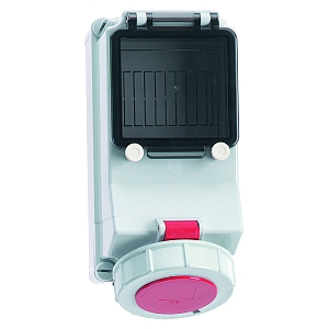 картинка Настенная розетка с предохранителем - с рейкой DIN, размер корпуса 225x118