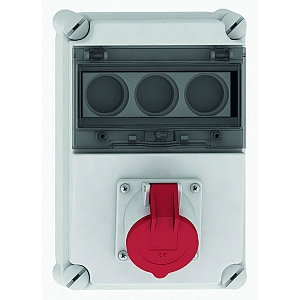 картинка Настенная розетка с предохранителем - с цоколем предохранителя DIII, размер корпуса 276x184