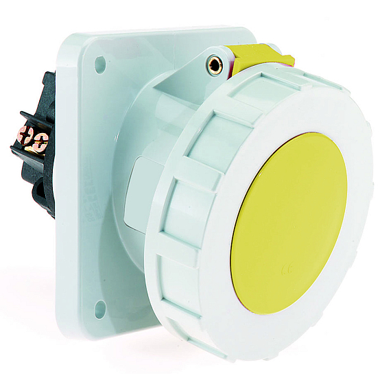 Панельная розетка с наклоном - Фланец 114x114, крепление 90x90