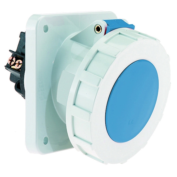 Панельная розетка с наклоном - Фланец 114x114, крепление 90x90