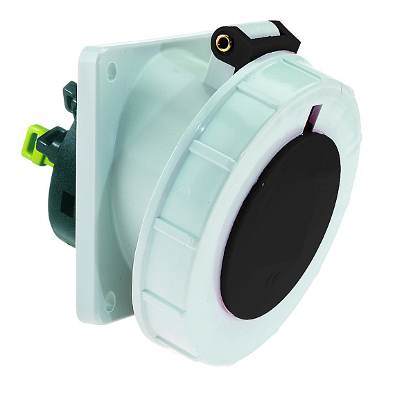 Панельная розетка с наклоном - Фланец 100x92, крепление 85x77