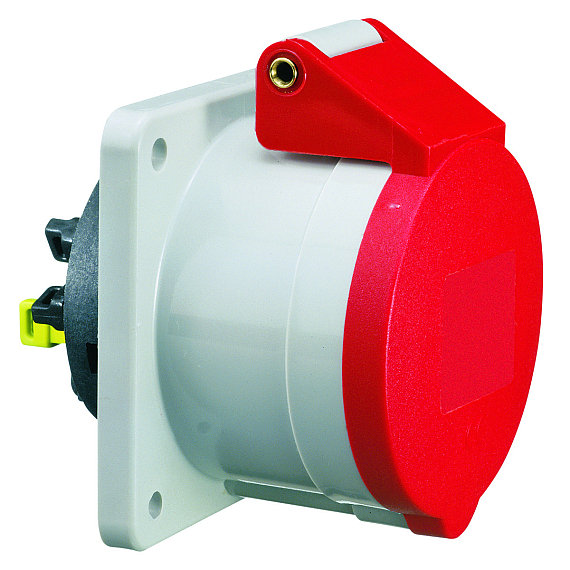 Панельная розетка прямая - Фланец 75x75, крепление 60x60