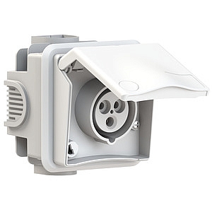 картинка Розетка для скрытого монтажа - Размер корпуса 90x90