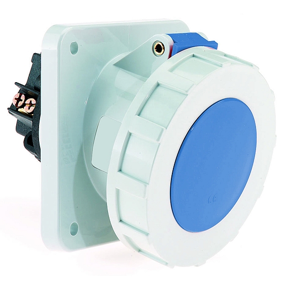 Панельная розетка с наклоном - Фланец 100x92, крепление 85x77