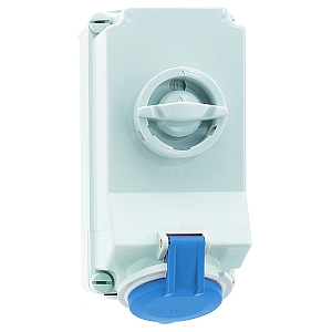 картинка Настенная розетка с выключ. - 7-пол. размер корпуса 225x118