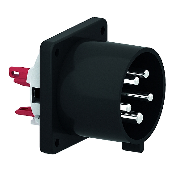 Фланцевая вилка черная для сценического оборудования и театра