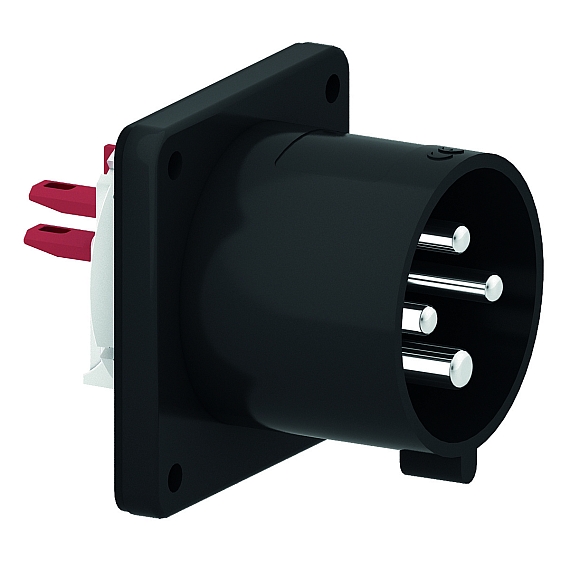 Фланцевая вилка черная для сценического оборудования и театра