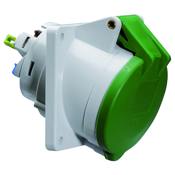 Панельная розетка с наклоном - Фланец 85x85, крепление 70x70