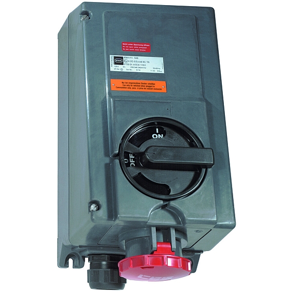 Настенная розетка взрывозащищенная - Зона 2 и 22