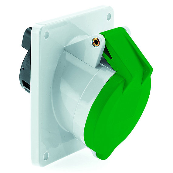 Панельная розетка - наклонный, фланец 100x92, крепление 85x77