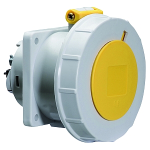 картинка Панельная розетка прямая - Фланец 75x75, крепление 60x60