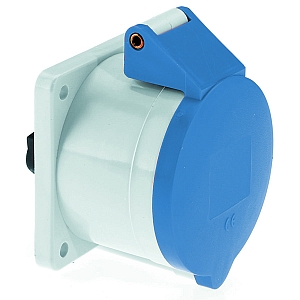 картинка Панельная розетка прямая - 7-пол. фланец 75x75