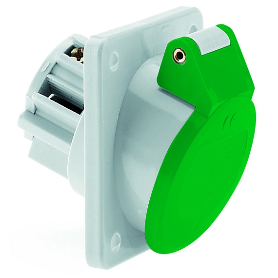 Панельная розетка - наклонный, фланец 100x92, крепление 85x77