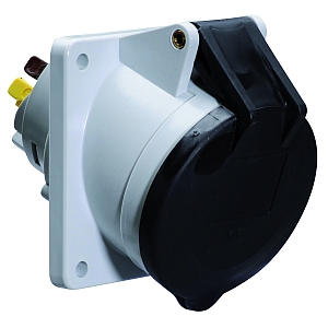 картинка Панельная розетка с наклоном - Фланец 85x85, крепление 70x70