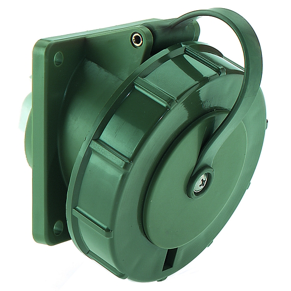 Панельная розетка TN наклонная - Фланец 114x114, крепление 90x90