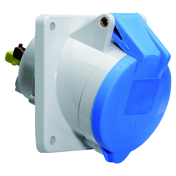 Панельная розетка с наклоном - Фланец 85x85, крепление 70x70