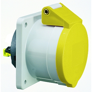 картинка Панельная розетка прямая - Фланец 62x62, крепление 47x47