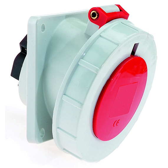 Панельная розетка с наклоном - Фланец 85x85, крепление 70x70