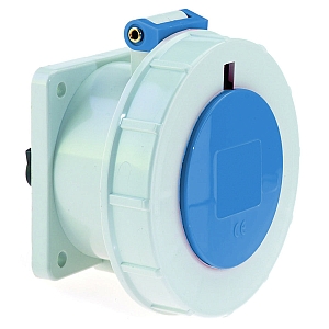 картинка Панельная розетка прямая - Фланец 62x62, крепление 47x47