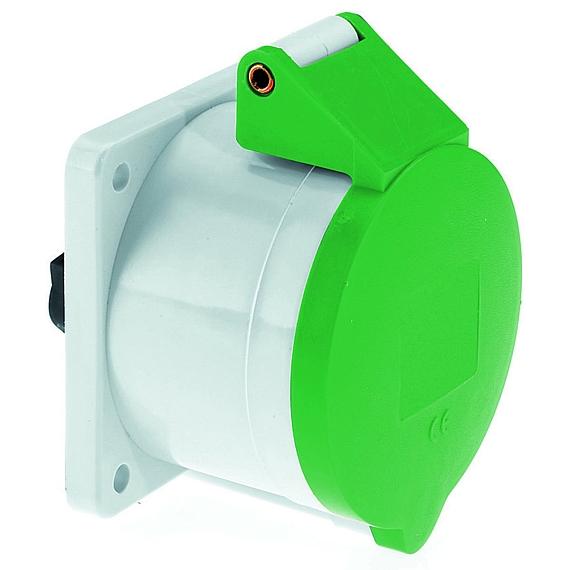 Панельная розетка прямая - Фланец 75x75, крепление 60x60