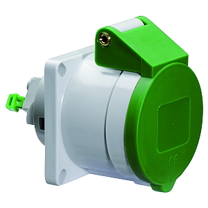 картинка Панельная розетка прямая - Фланец 62x62, крепление 47x47