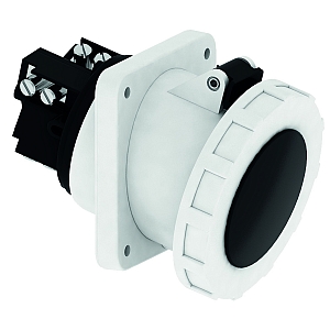 картинка Панельная розетка с наклоном - Фланец 114x114, крепление 90x90