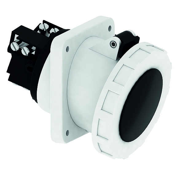 Панельная розетка с наклоном - Фланец 114x114, крепление 90x90