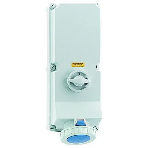 картинка Настенная розетка с выключателем и блокировкой - Размер корпуса 460x180