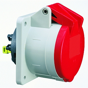 картинка Панельная розетка прямая - Фланец 70x70x4, крепление 56x56