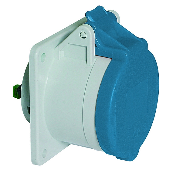 Панельная розетка прямая - Фланец 75x75, крепление 60x60