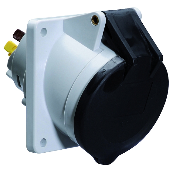 Панельная розетка с наклоном - Фланец 100x92, крепление 85x77