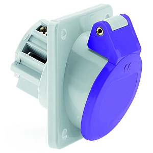 картинка Панельная розетка - наклонный, фланец 68x62, крепление 53x47