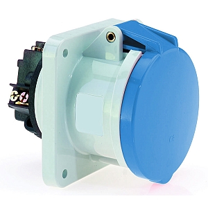 картинка Панельная розетка прямая - Фланец 107x100, крепление 85x77