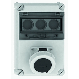 картинка Настенная розетка с предохранителем - с цоколем предохранителя DII, размер корпуса 276x184