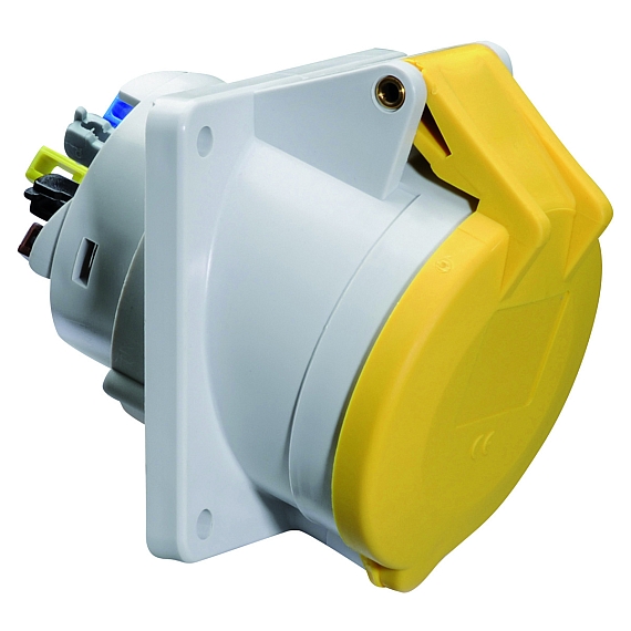 Панельная розетка с наклоном - Фланец 85x85, крепление 70x70