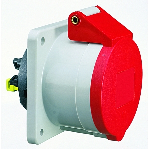 картинка Панельная розетка прямая - Фланец 56x56, крепление 44x44