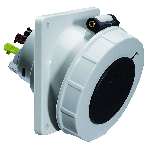 Панельная розетка с наклоном - Фланец 100x92, крепление 85x77